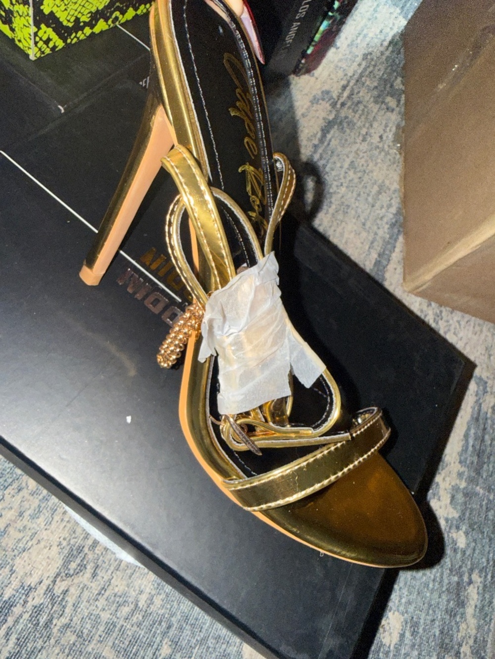 Gold heels